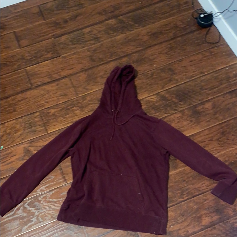 Burgundy Hooded Sweater